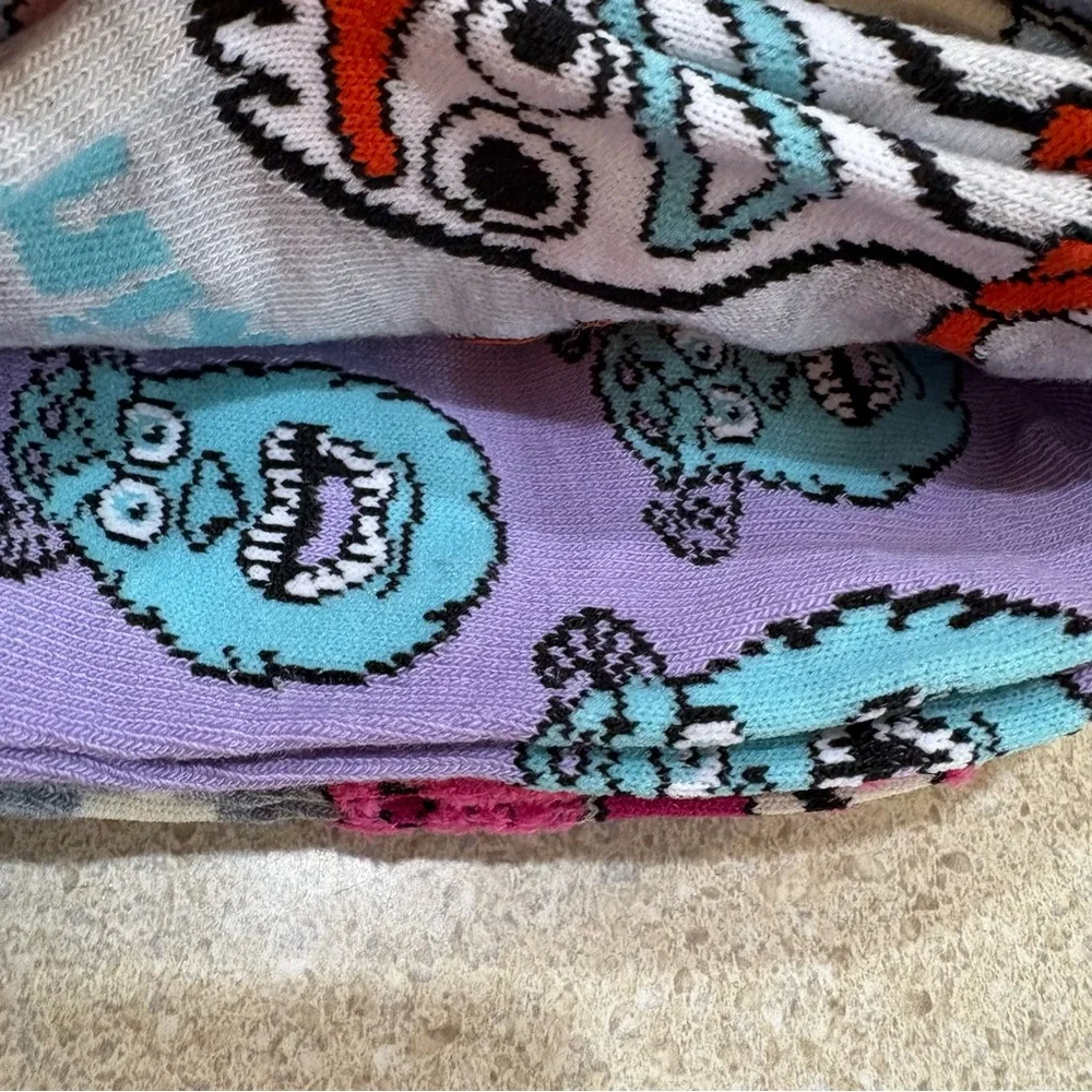 Disney Pixar No-Show Socks Four Packs of Six Socks Women’s Shoe Size 4-10